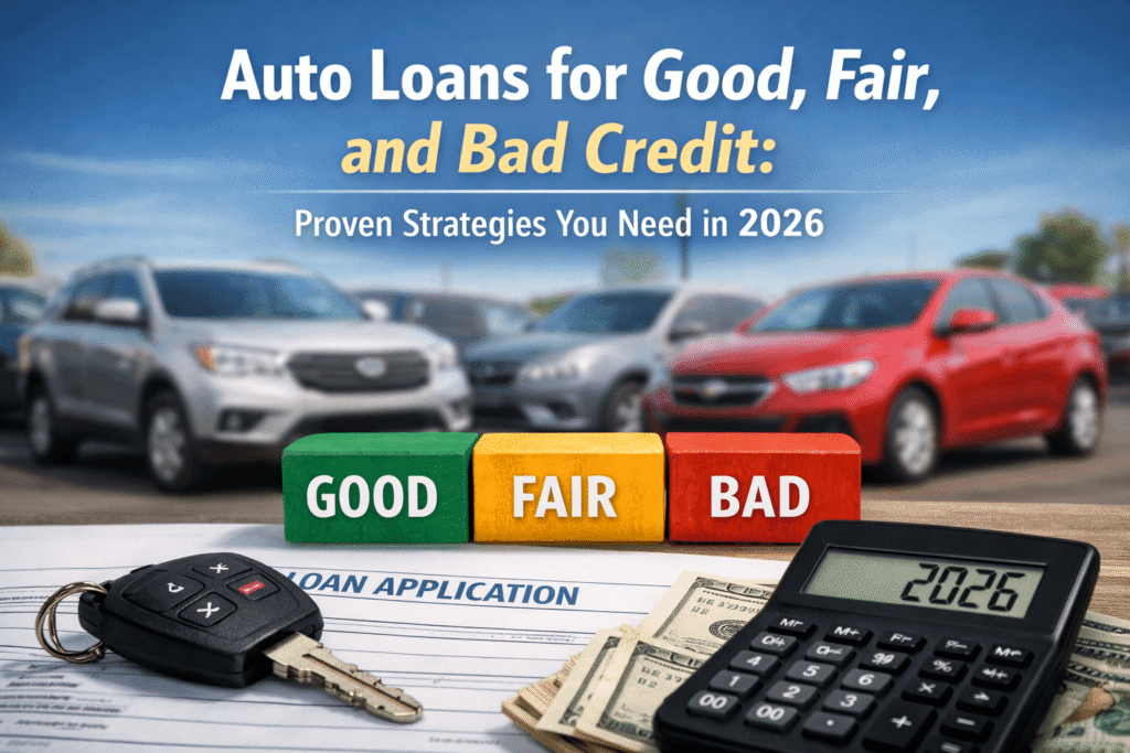 auto loans for good fair bad credit