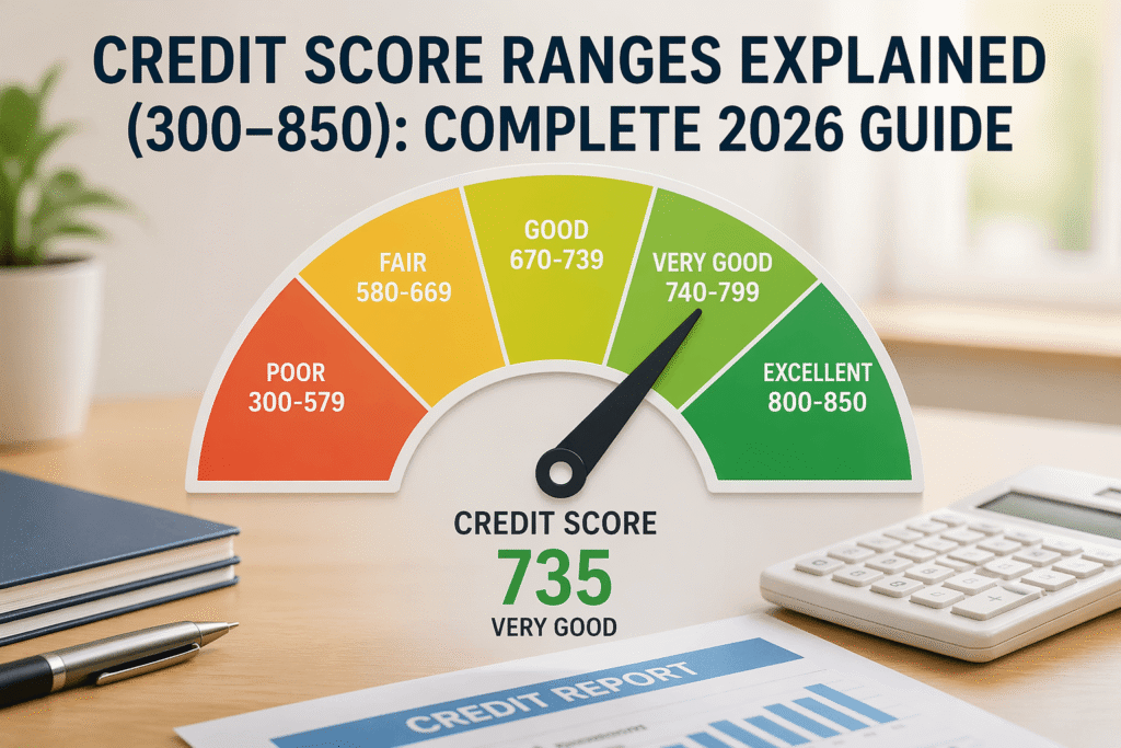 credit score ranges