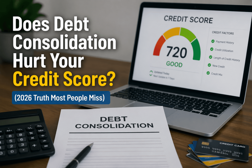 does debt consolidation hurt credit score