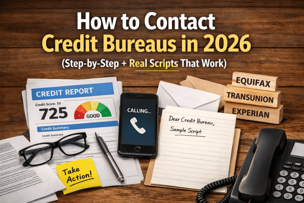 how to contact credit bureaus