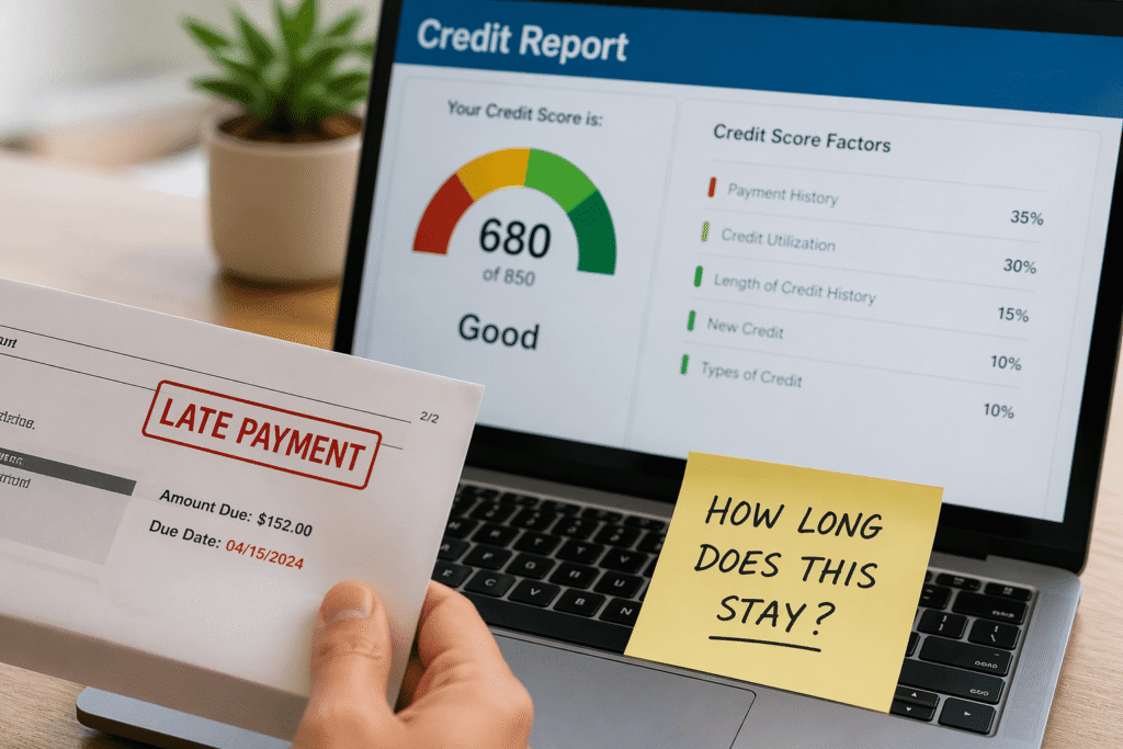 late payments on credit report