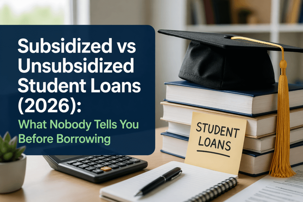 subsidized vs unsubsidized student loans