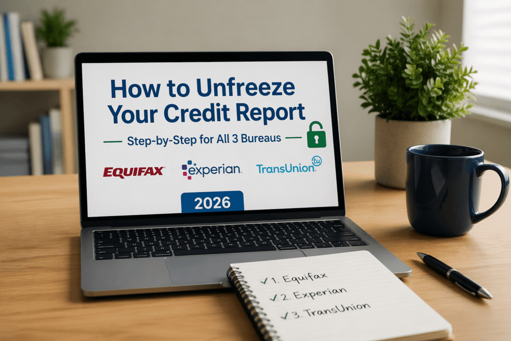 unfreeze your credit report