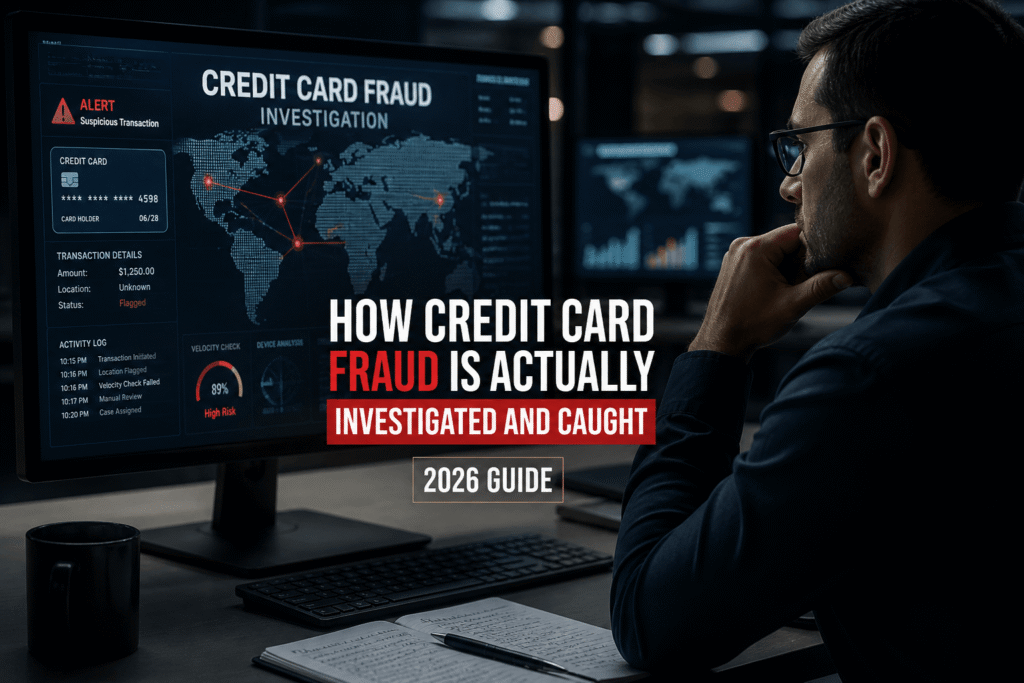How Credit Card Fraud Is Actually Investigated and Caught (2026 Guide) credit card fraud
