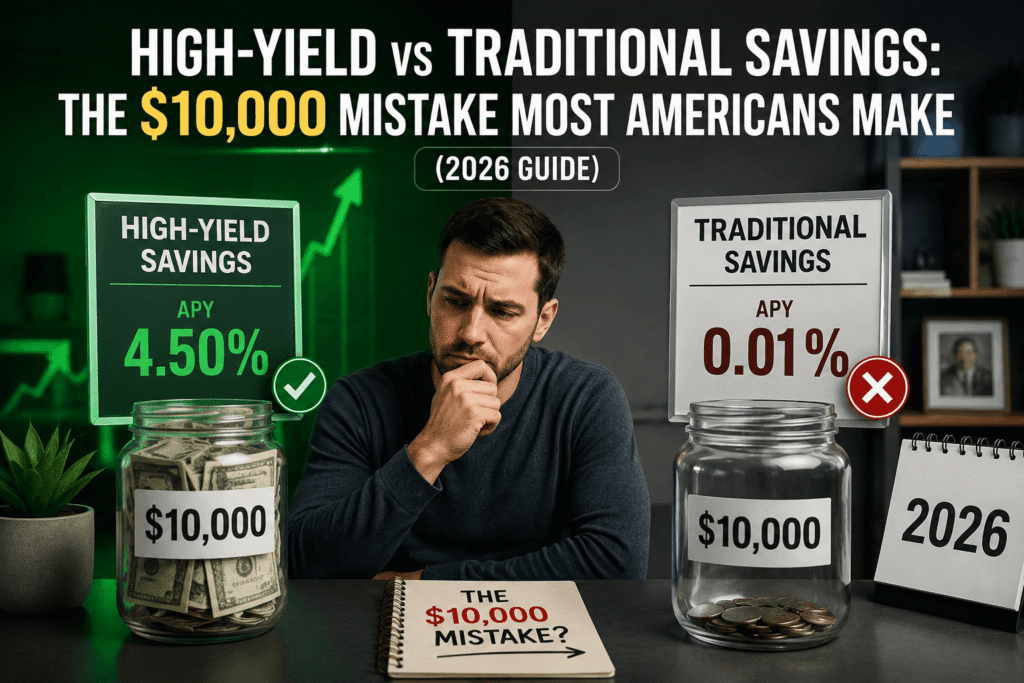 high yield vs traditional savings account