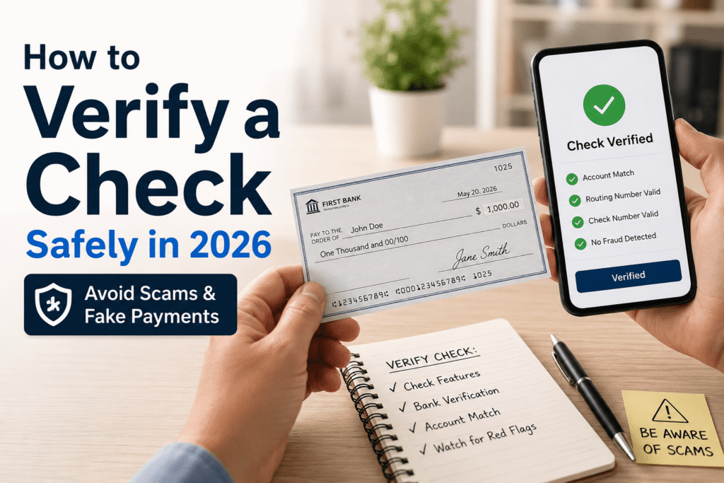 how to verify a check