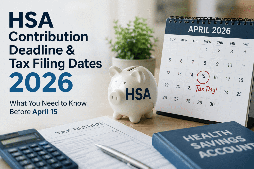 HSA Contribution Deadline & Tax Filing Dates 2026: What You Need to Know Before April 15 hsa contribution deadline