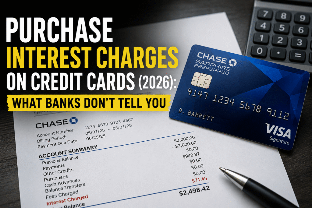 purchase interest charges credit card