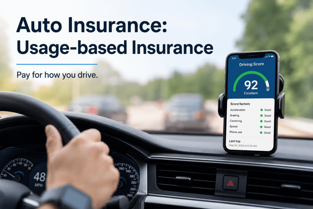 auto insurance usage based insurance ubi